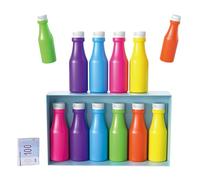 Genérico Juego de emparejamiento de Botellas, Juego de desafío de Memoria de combinación de Color, de adivinanzas Ciego a Juego de Botellas Divertidas para Fiestas interactivas al Aire Libre