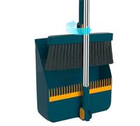 Genérico Juego De Escoba Y Recogedor, Escoba Extensible con Mango, Juego De Recogedor Y Escoba, con Peine De Dientes, con Mango Largo, Recogedor Plegable, Recogedor Doméstico con Peine De Dientes