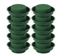 Generico Juego de espuma floral | 10 piezas de retención de agua - de espuma para arreglos florales | para fiestas de cumpleaños, bodas, mesa de comedor Navidad San Iglesia