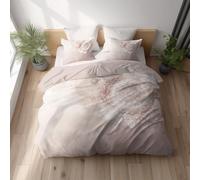 Genérico Juego de Funda de edredón, Crema, Funda Nórdica Cálida Sin Arrugas 155 x 200 + Funda de Almohada 1 x 80 x 80, con Cremallera, Microfibra Suave, Bohemio Mandala Onírico