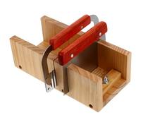 Genérico Juego de Herramientas para Cortar Jabón de Madera y Acero Inoxidable, Cortador Recto, 1 Set, para Jabones Hechos a Mano y Cubos de Azúcar