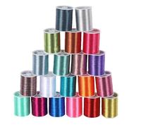 Genérico Juego de Hilos Metálicos Color Aleatorio para Bordar y Coser Manualidades Brillo Multicolor, Hilo Metálico para Punto Cruz y Mezcla Lana, Adecuado para