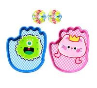 Genérico Juego De Juego Catch Ball - Juguete De Remo para Niños De 8,46 Pulgadas | Paleta para Atrapar Bolas De : Divertido Interactivo Que Mejora La Coordinación Mano-, Diversión Familiar En