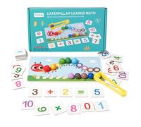 Generico Juego de juegos matemáticos de madera | Actividad educativa de aprendizaje aritmético - Juguete para clasificar y combinar colores, para niños escuela guardería regalo cumpleaños