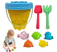 Genérico Juego de Juguetes de, Juego de Juguetes de Playa - Interactive Funny 8X/Set Beach Playset - Juguetes de Castillo de, Lata de riego de Cubos para niños y Divertidos al Aire Libre