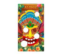 Genérico Juego de Lanzamiento de la Bolsa de Frijoles - Fiesta de Verano Actividad al Aire Libre | Fun Tema de Hawaiana con Bolsas de Bolsas de Frijoles con Sacos de Coloridos, desafío del Festival