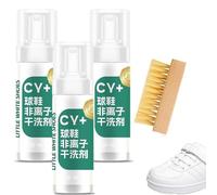 Genérico Juego de limpiador de zapatillas de espuma activa con Cepillo de limpieza, espuma rica, limpieza profunda, reduce la deformación y el envejecimiento prematuro de los zapatos (3 Pcs)