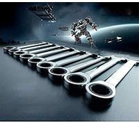 Genérico Juego de Llaves de carraca combinadas, Llave Inglesa métrica y Juego de Llaves de 22 mm para Reparaciones.