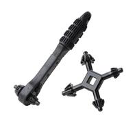 Genérico Juego de Llaves de Carraca,Diseño Ergonómico Antideslizante Portátil,Llave de Hierro para Taladro - Para proyectos de manualidades, instalación de fontanería, climatización, reparación de