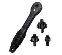 Genérico Juego De Llaves De Trinquete | Llave De Mandril Para Taladro De Sujeción | Llave De Trinquete Doble Cabeza Con Enchufe Para Mantenimiento De Bicicletas Electrónica