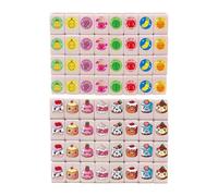 Genérico Juego de Losetas | 64 Piezas Apilables y Clasificables - Set de losetas de Mesa,para salón, Dormitorio, Aula, Piso, niños, Adolescentes, Familia, compañeros de Clase