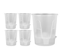 Genérico Juego De Macetas: Kit De Macetas con Riego Automático, Bandeja De Piezas Incluida, Contenedor Decorativo para Plantas, Accesorio De Jardinería para Patio Y Interior | Construcción De Li