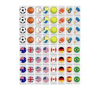 Genérico Juego de Mahjong de Viaje, Juego de Mahjong,65 Bloques de Juego con patrón de Bandera | Juegos de Mesa Familiares de Seaside Escape, Juegos de Familiares, Bloques de Azulejos fijados p