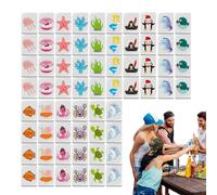 Genérico Juego de Mahjong de Viaje, Juego de Mahjong, Azulejos de Bloques de Juego con patrón de Bandera, Juegos de Mesa Familiares de Seaside Escape, Juegos de Familiares, Bloques de Azulejos fi