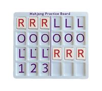 Genérico Juego de Mahjong para Un Jugador | Fichas con 24 Ranuras - Tablero para Practicar Mahjong Solitario,para Viajes, en Piscina, Familia, Principiantes,