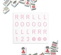 Generico Juego De Mahjong Solitario,Juego De Cartas Portátil - Tabla de Entrenamiento - Para Entretenimiento Doméstico Al Aire Libre Familia Principiantes Viajes Piscina