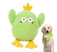 Generico Juego de masticar para perros - Interactivo para la limpieza de los dientes con zumbador, peluche de pollo apto para perros para roer, para pequeños y, para lanzar en casa y al aire libre