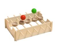 Generico Juego De Mesa De Madera - 30 Cm, Juguete Educativo | Laberinto Giratorio Con Bolas Giratorias - Entrenamiento De Coordinación -mano | Juguete De Aprendizaje Sensorial - D