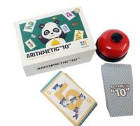 Genérico Juego De Mesa Familiar - Juego De Cartas con Combinación De Patrones | Juguete Interactivo Clásico con Campana para Viajes, Hogar, Escuelas, Guarderías Y Jardín De Infancia