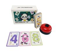 Genérico Juego De Mesa para Padres E Hijos | Juego De Cartas Interactivo para Emparejar Números,Juguete Educativo Estratégico con Timbre para Viajes, Hogar, Escuelas Y Guarderías