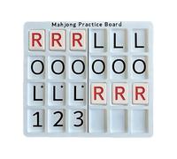 Genérico Juego de Mesa Solo Mahjong, Juego de fichas con 24 Ranuras | Tablero de práctica Mahjong Solo para Viajes, en la Piscina, Familia, Principiantes, Entretenimiento en el hogar al Aire Libre