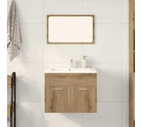 Genérico Juego de Muebles baño 2 Piezas Madera ingeniería Roble Artisan,jiangboyue-862040