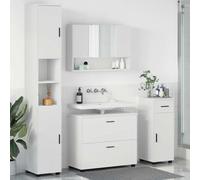 Genérico Juego de Muebles de baño 4 pcs 30 x 35 x 192 cm,Mobiliario,Conjuntos de Muebles,Muebles de baño,82.79 KG,3393053