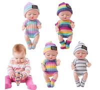 Generico Juego De Muñecas Para Niños Renacidos | Colección De Muñecas Realistas Para Niños De 4 Piezas | Para Juguete Educativo Juega Como Regalo Con Celebraciones Para Ocasiones Especiales