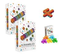 Genérico Juego de Palabras con Dados Mezclados para 1-5 Jugadores, Juego de Mesa para ejercitar el Cerebro, Juegos de Dados con Letras para deletrear, diversión para Ampliar el Vocabulario (2PCS)