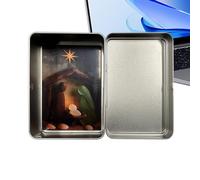 Generico Juego de Pesebre, Figuras religiosas en Marino y Madera - Decoración para Belén con de Lata - para Lugar de Trabajo, salón, Biblioteca, celebración, reunión Familiar,