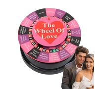 Genérico Juego De Ruleta para Parejas - ABS 10.8x6cm | Mini Giratorio Eléctrico Wheel of Love | Actividad Divertida De La De La para Carnavales, Ferias Comerciales Y Relaciones Romántica