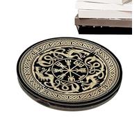 Genérico Juego De Runas | Runas de Adivinación,Instrumento Decorativo Portátil De Madera Con Estuche Magnético Para Hombres Principiantes Prácticas Paganas De Meditación Y