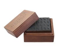 Genérico Juego de Sellos de Letras Vintage de Madera para Scrapbooking Sellos Pequeños para Manualidades DIY para Diario Álbumes Creativos Diseño Clásico Resistente