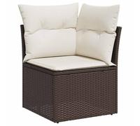 Genérico Juego de Sofá 6 pcs Marrón ratán sintético,Conjuntos de jardín-3346398