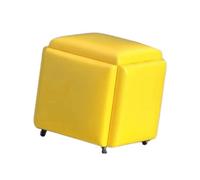 Genérico Juego de taburetes apilables Multiusos, Taburete otomano anidado de 5, Asiento de tocador Que Ahorra Espacio, for Dormitorio, Sala de Estar, Oficina, balcón(Color 2,35x35x35cm)