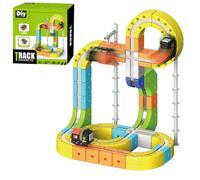 Genérico Juego De Tren Eléctrico | Juguete Magnético Educativo Stem,Circuito 3D Flexible para Niños - Regalo Cumpleaños Navidad Viajes Escuela Infantil Casa Colegio Niños Niñas