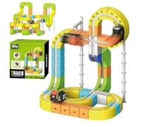 Genérico Juego De Tren Eléctrico para Niños, Juguete Educativo Stem Divertido, Tren Magnético para Niños, Regalo Cumpleaños Navidad Viajes Escuela Infantil Casa Colegio Niñas