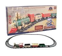 Genérico Juego de Trenes navideños: vía de 86 cm, Tren de Juguete eléctrico ABS, Tren navideño único con Luces realistas | Juguete Educativo Divertido para niños de 3 a 7 años, Juego