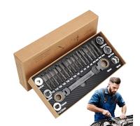 Genérico Juego De Trinquete - Kit De Mecánico Multifuncional Portátil Con Estuche,Juego De Puntas Para Destornillador | Para Reparación De Coche, Moto, Bicicleta, Electrodomésticos, Electrónica