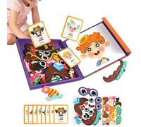 Genérico Juego De Vestir Magnético | Puzles con Personajes,Juego de Vestir con Imanes Magnéticos,para Niñas De 3 A 6 Años De Imitación Preescolar Regalo