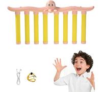 Genérico Juego Drop Stick 2026, Juego de Atrapar Palos Que Caen con Música, Velocidad de Caída Ajustable en 3 Niveles, Juguete para Entrenar la Coordinación Mano-Ojo (Rosa Pulpo)