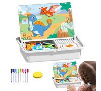 Genérico Juego Magnético para Niños | Preescolar De Doble Cara para Niños Pequeños | Juguete De Vestir Y Combinar Caras para Y Niñas - para Vacaciones De Navidad Año Nuevo Guardería Escuela