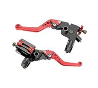 Genérico Juego universal de depósito maneta embrague y cilindro freno delantero para motocicleta CNC 7/8''