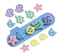 Genérico Juegos de apilamiento y clasificación para - Juguete de clasificación con temas de animales marinos | Bloques sensoriales Formas | Niñas Niños Casa Escuela Sala Sala