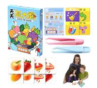 Genérico Juegos de Cartas Infantiles - Juguete Educativo para Fortalecer el Vínculo Afectivo Entre Padres e Hijos,Juguete De Viaje Interactivo para Desarrollo Cognitivo De Niños Peques Padres