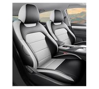 Genérico Juegos De Fundas Asiento para Atlas para Starray para Boyue para Cool para Monjaro para Coolray para Tugella para Geometry C E M6 G6 Fundas Asiento Coche(Full Set-Grey)