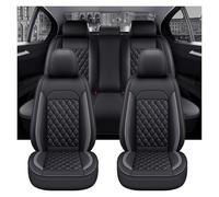 Genérico Juegos De Fundas Asiento para Auris para Avensis para Crown para 4Runner para Harrier FJ para Cruiser para Mark X Fundas Asiento Coche Cobertura Completa(Black Gray 1 Set)