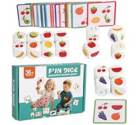 Genérico Juegos De,Juguete Educativo | Juego de Mesa de Emparejar Frutas,para Tiempo De Juego En Casa Educación Escolar Viaje Desarrollo De Habilidades Preescolares Niña Niño