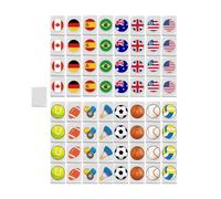 Genérico Juegos de Mahjong Viaje, Juego fichas - Bloques | Bandera Nacional Tiles, construcción para niños