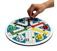 Genérico Juegos de Mesa Familiares, Juguetes Redondos estratégicos Plegables, Juegos de de clásico, para niños, niñas, Adolescentes, Interior, Exterior, Escuela, Camping, Picnic, Juego